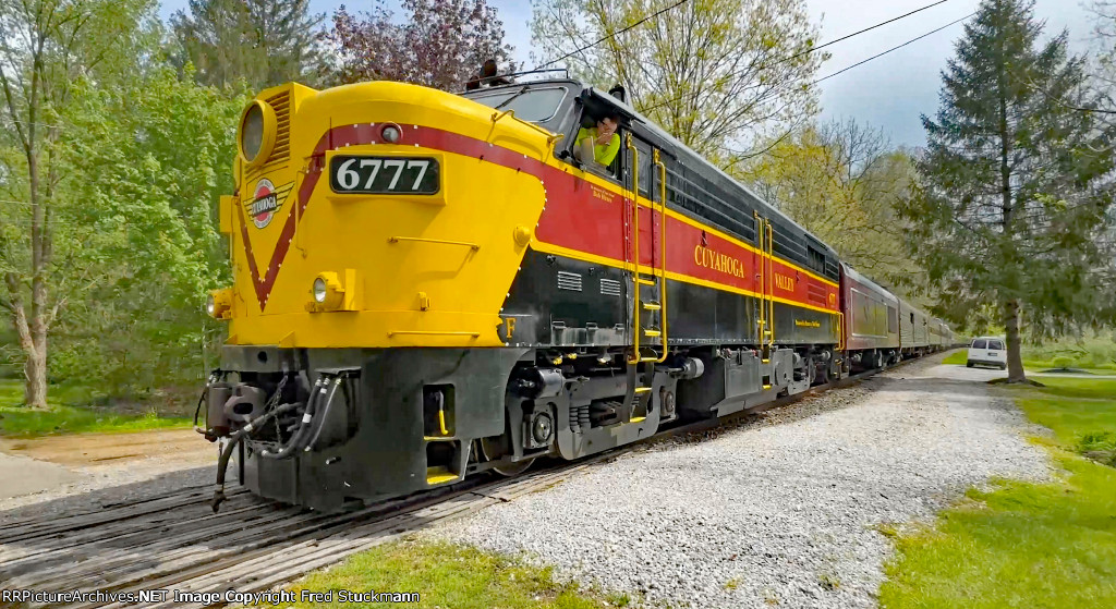 CVSR 6777 and a wave from the conductor.